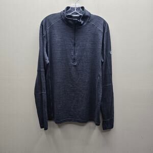 Kühl Alloy 1/4 Zip Pullover Breathable Performance Heathered Charcoal Grey SZ XL